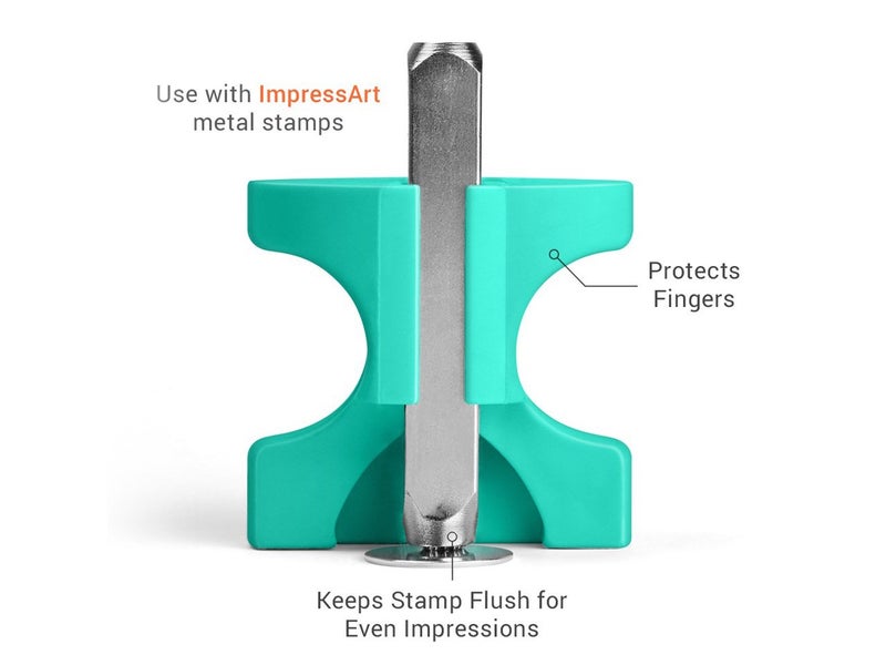 ImpressArt - Simple Strike Metal Stamping Jig, Easy-Grip Stamp Holder for Metal Hand Stamping (6mm) - Image 2
